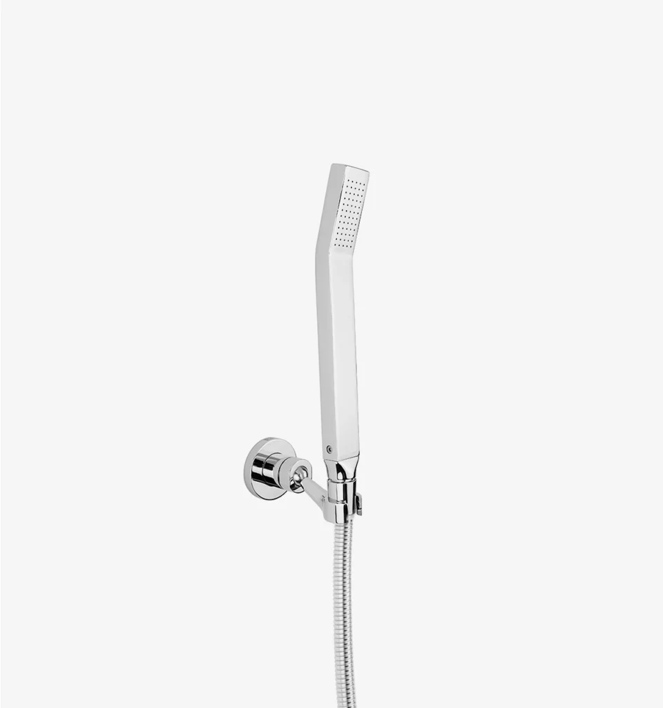 Ducha de Mano Flatt Signature Plano con Flexo de Acero Inoxidable
