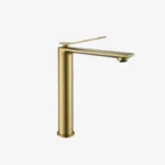 Grifería Atenea Lavatorio Alto Dorado Mate Al Mueble Ferretti