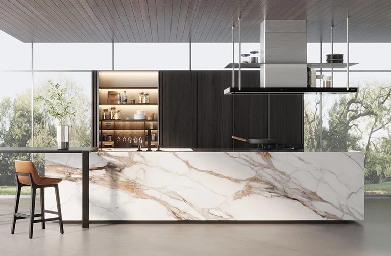 3 blog cocina marmol estilo - Tendencias en Acabados para Cocinas: Lo Último de Ferretti para Transformar tu Espacio