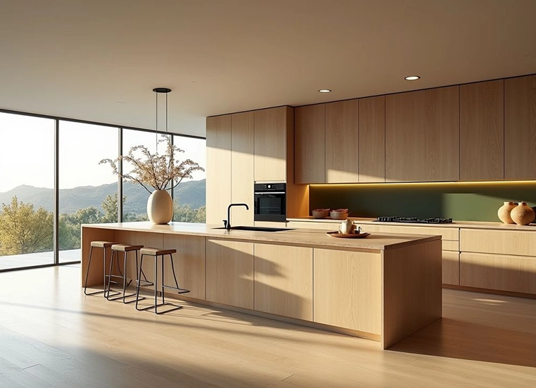 blog mesadas tendencia madera - Mesadas de cocina en piedra sinterizada: la elección inteligente para espacios exigentes