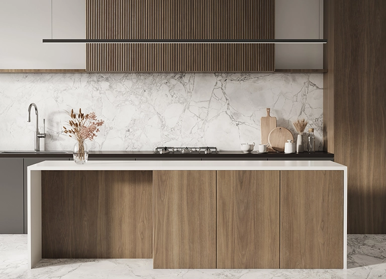 piedra sinterizada mesada - Mesadas de cocina en piedra sinterizada: la elección inteligente para espacios exigentes