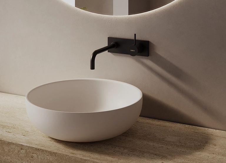 porcelanato lavatorios griferia ambiente - Tendencias en acabados 2025: lo último para transformar tus espacios