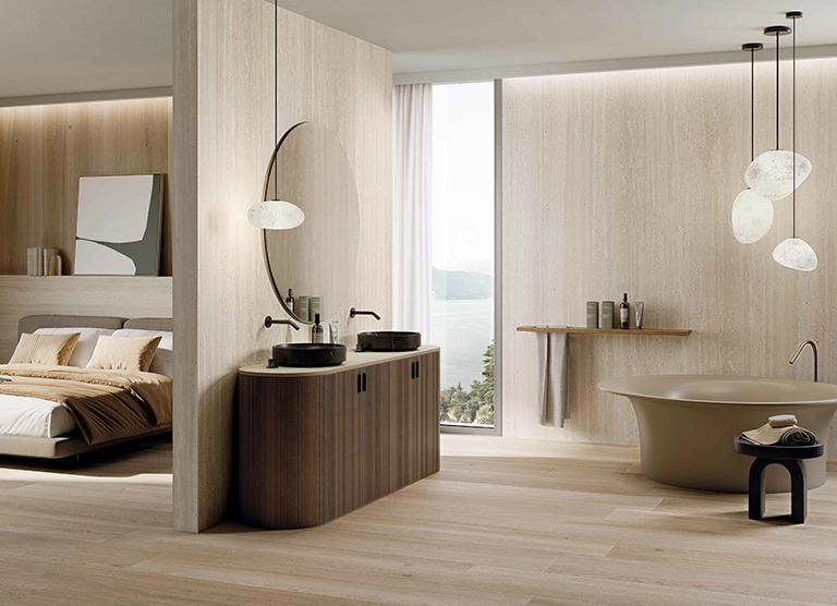 top tendencias travertino - Top 10 Tendencias en Porcelanatos para 2025