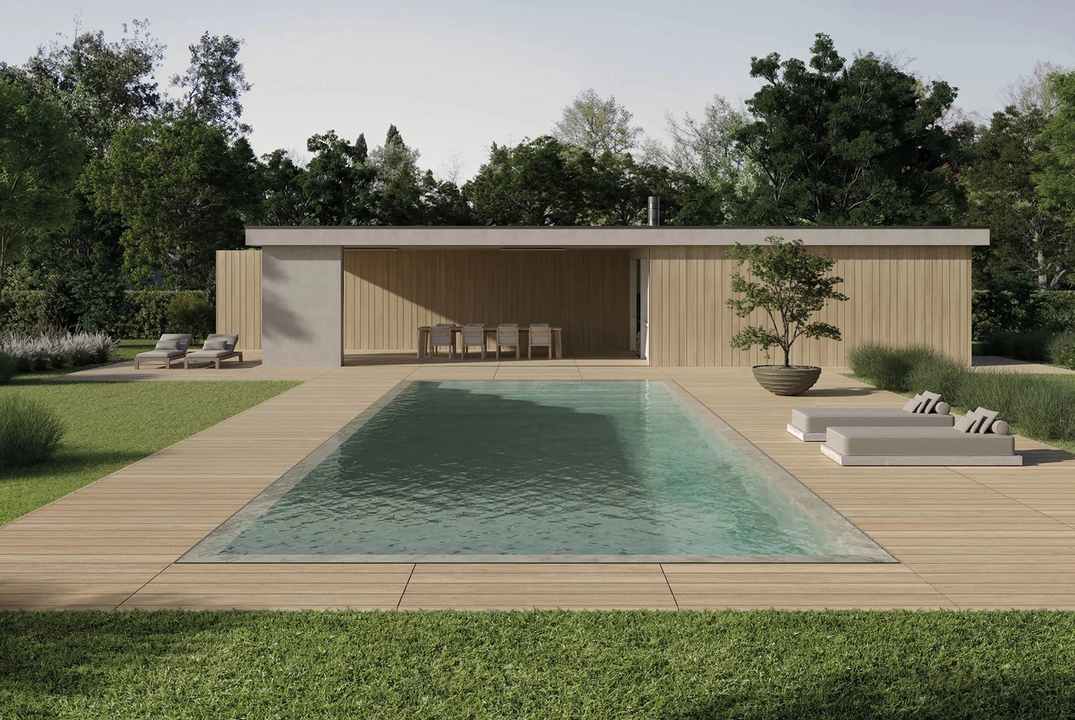 deck porcelanato kronos - Deck de porcelanato vs. deck de madera o bambú: ¿cuál elegir para tus espacios exteriores?