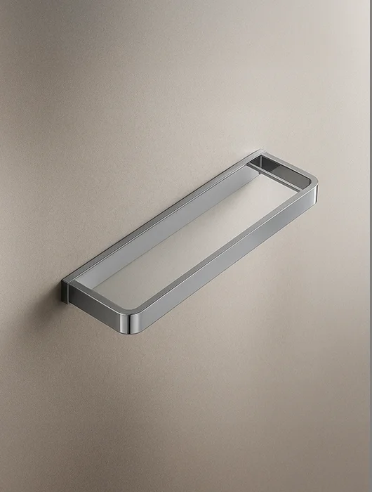 Toallero con repisa de vidrio ferretti