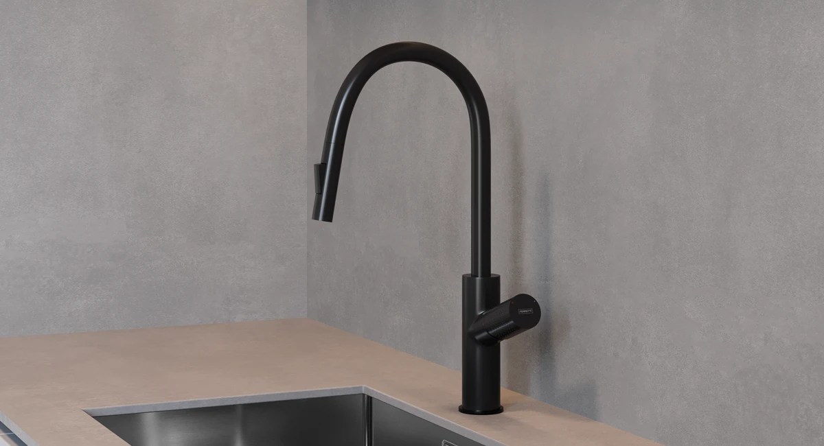 como-limpiar-tus-acabados-ferretti Grifería de cocina con acabado negro mate