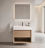 Mueble de Baño Kronos Roble De 600x460x623Mm con Tablero Matt Signature
