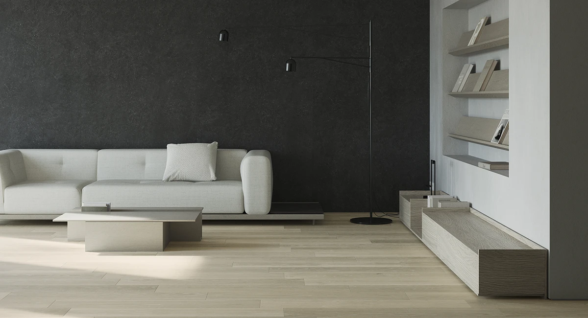 sala-comedor-con-porcelanato-acabado-mate-tipo-madera-tipo-piedra sala comedor con porcelanato acabado mate tipo madera tipo piedra - Cómo elegir el porcelanato ideal: Diferencias entre pulido, mate y satinado