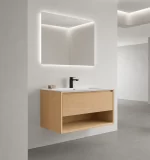 Mueble de Baño Kronos Roble De 800x470x510Mm con Tablero Matt Signature