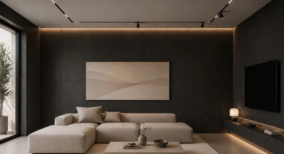 Sistema de iluminación magnética 48V para interiores modernos