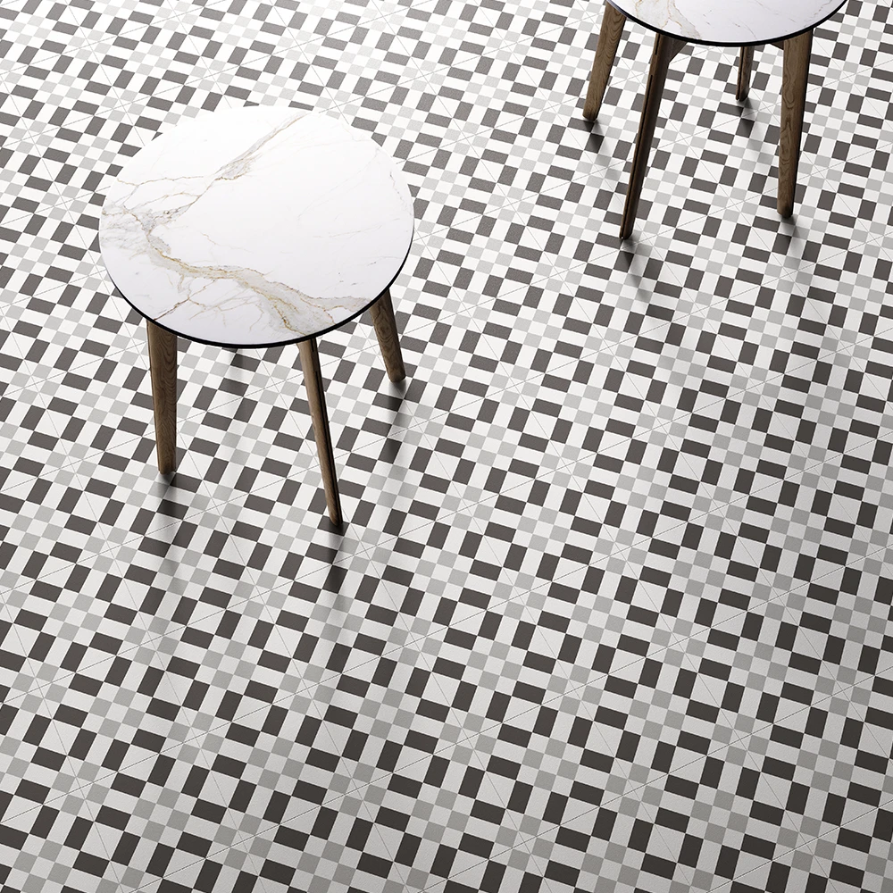 Mosaico Patchwork B&W 02