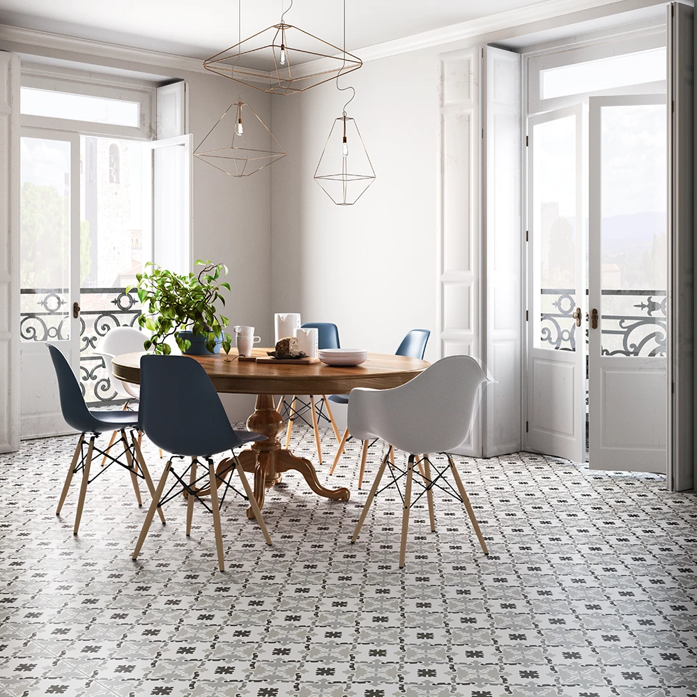 Mosaico Patchwork B&W 03
