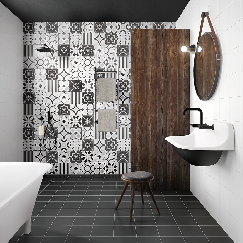 Mosaico Patchwork B&W Black/White Mix