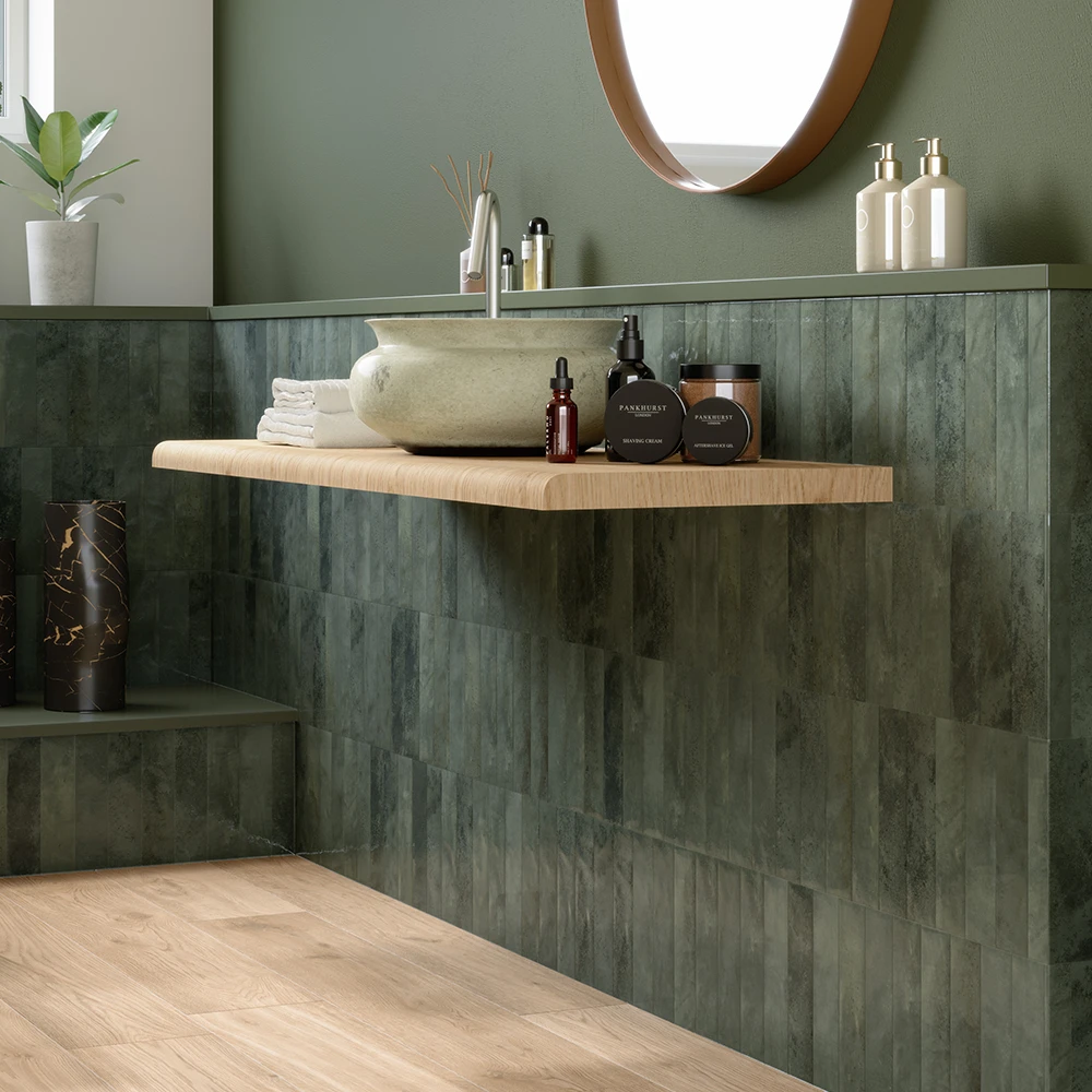 Porcelanato Miniature Soda Verde Malva