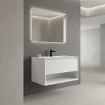 Mueble de Baño Kronos Cappuccino De 800x470x510Mm con Tablero Matt Signature