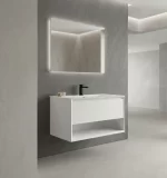 Mueble de Baño Kronos Cappuccino De 800x470x510Mm con Tablero Matt Signature
