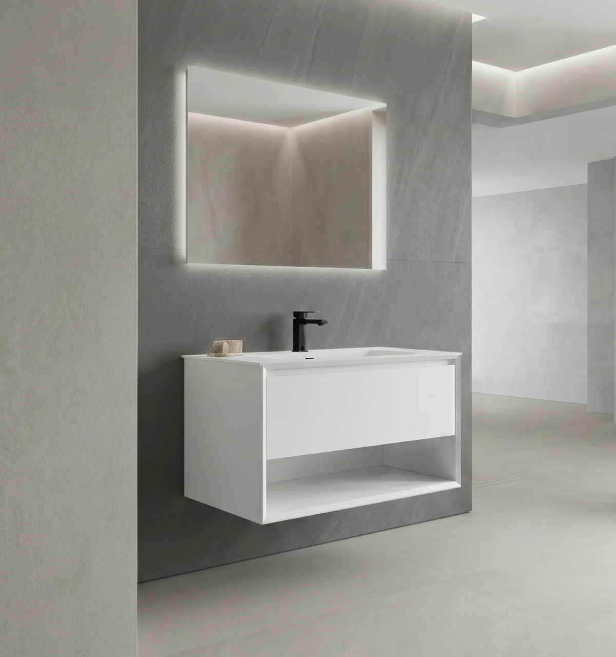 portada-mueble-FA12787 Mueble de Baño Kronos Cappuccino De 800x470x510Mm con Tablero Matt Signature - Image 1