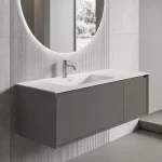 Mueble de Baño Kronos Dark Grey De 1200x470x410Mm con Tablero Matt Signature