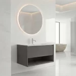 Mueble de Baño Kronos Dark Grey De 800x470x510Mm con Tablero Matt Signature