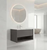 Mueble de Baño Kronos Dark Grey De 800x470x510Mm con Tablero Matt Signature