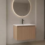Mueble de Baño Alpha Roble De 600x470x470Mm con Tablero Matt Signature
