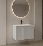 Mueble de Baño Alpha Cappuccino De 600x470x470Mm con Tablero Matt Signature