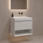 Mueble de Baño Kronos Blanco De 600x460x623Mm con Tablero Matt Signature