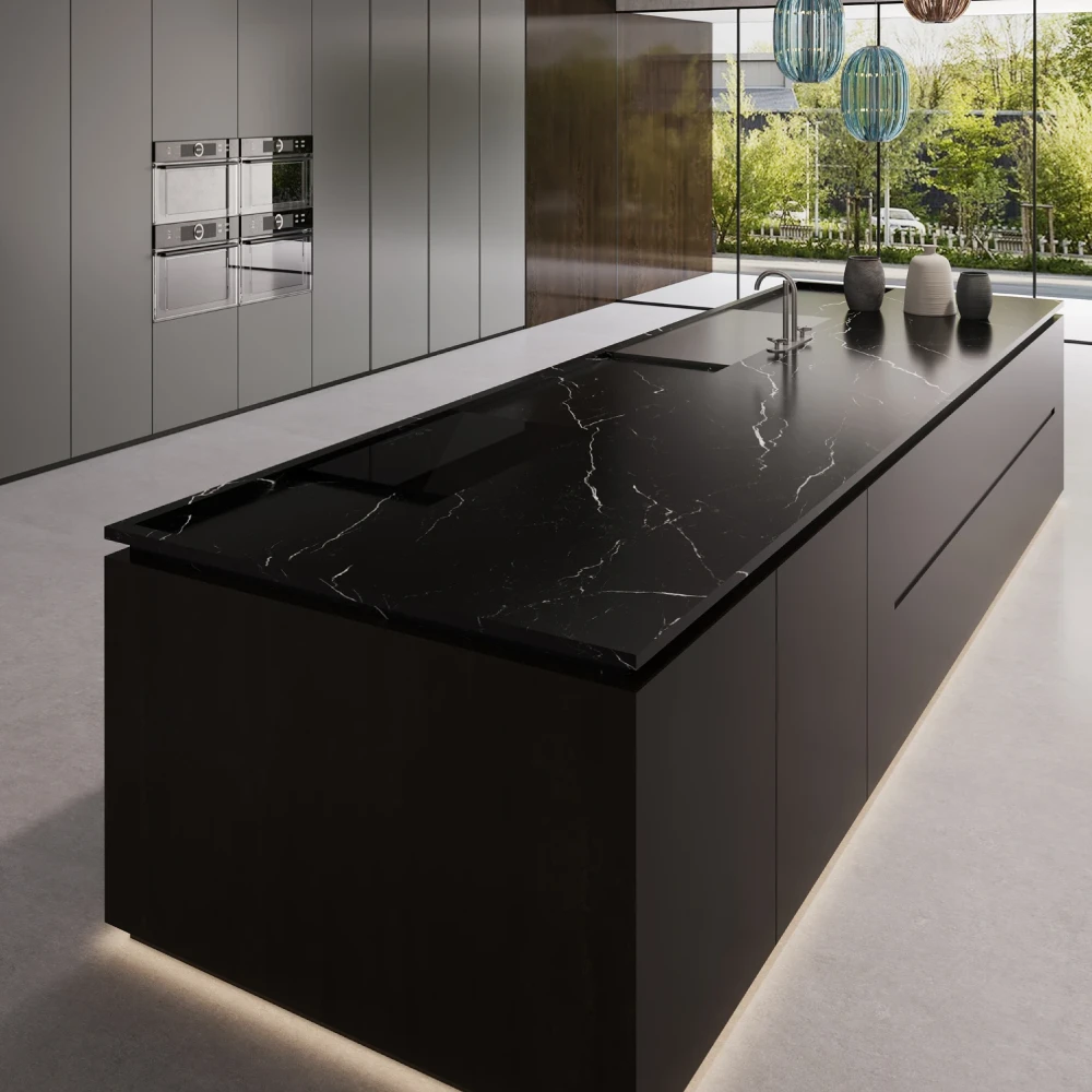 Piedra Sinterizada Nero Marquina