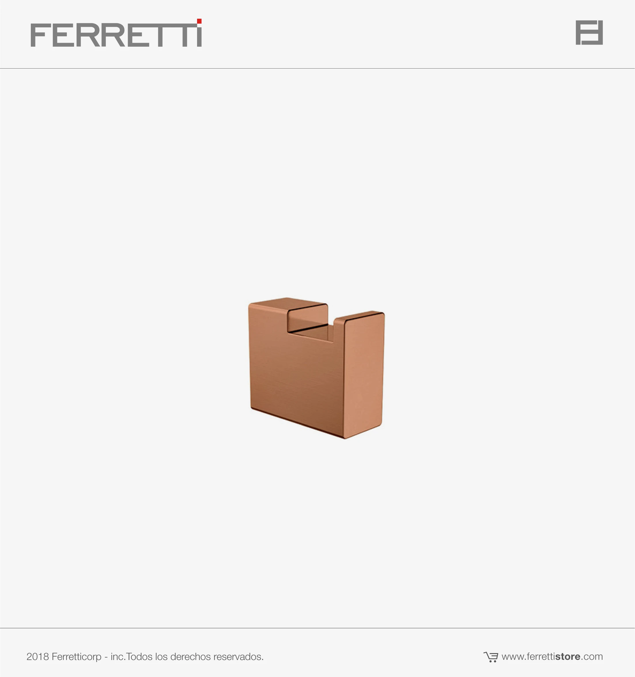 FA1111-perchero-01 Siena Perchero Rose Gold Ferretti Signature - Image 1
