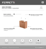 Siena Perchero Rose Gold Ferretti Signature - Image 2