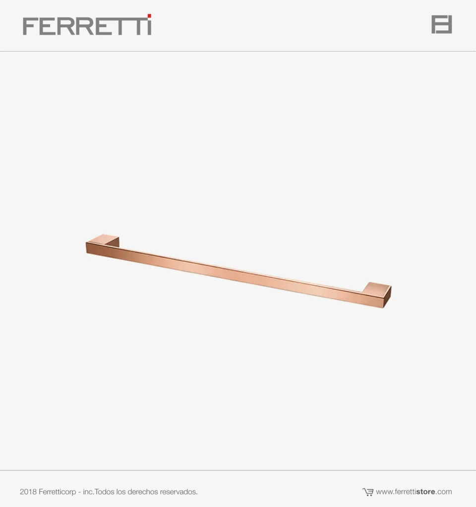 Siena Toallero De 60Cm Rose Gold Ferretti Signature
