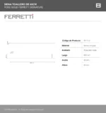 Siena Toallero De 60Cm Rose Gold Ferretti Signature - Image 3