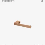 Siena Porta Papel Simple Rose Gold Ferretti Signature