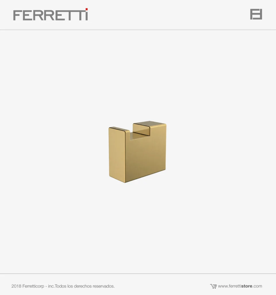 Siena Perchero Dorado Mate Ferretti Signature