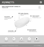 Bowl Atenea A70 Matt 70X35X12.5Cm - Image 2