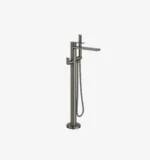 Griferia Alpha Monocomando Titanio De Pie Para Tina Con Ducha De Mano Ferretti Signature