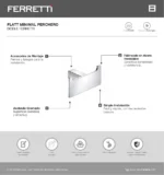 Flatt Minimal Perchero Doble Ferretti - Image 2