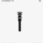Desagüe Push Up Ferretti Negro C/ Rebose
