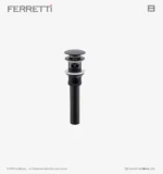 Desagüe Push Up Ferretti Negro C/ Rebose