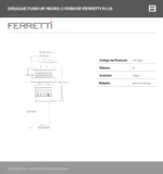 Desagüe Push Up Ferretti Negro C/ Rebose - Image 3