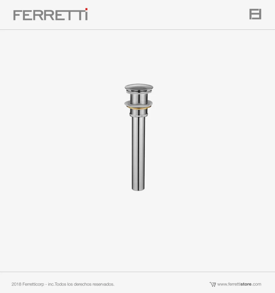 Desagüe Push Up Ceramica Ferretti Sin Rebose
