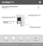 Flatt Ducha Monocomando Ferretti Plus - Image 2