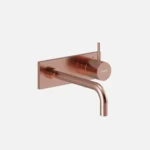Grifería Holland Max Monocomando Rose Gold A La Pared Ferretti Plus