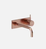 Grifería Holland Max Monocomando Rose Gold A La Pared Ferretti Plus